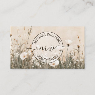 Wildflowers Logo Business Card