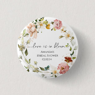Wildflowers Love is in Bloom 3 Cm Round Badge