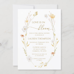 Wildflowers Love is in bloom Bridal Shower Invitation