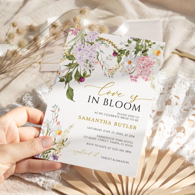 Wildflowers Love is in Bloom Shower Invitation (Creator Uploaded)