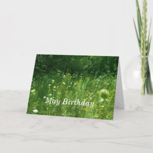 Wildflowers-May Birthday Card