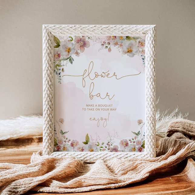 Wildflowers minimalist Flower bar Poster (Creator Uploaded)