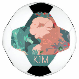 Wildflowers Monograms Floral Girls Team Gift Favou Soccer Ball