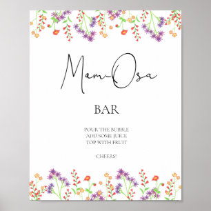 Wildflowers \ Mum-osa bar Poster