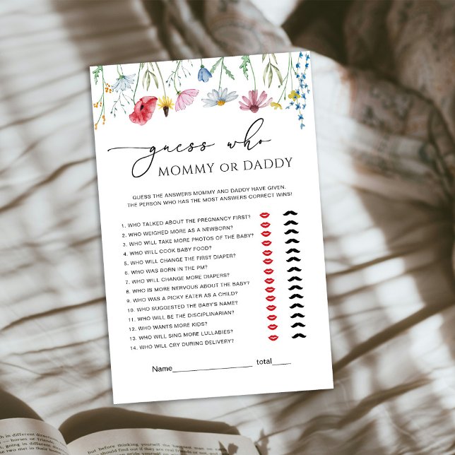 Wildflowers Mummy or Daddy Baby Game (Creator Uploaded)