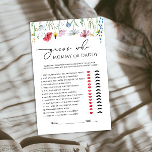 Wildflowers Mummy or Daddy Baby Game