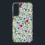 Wildflowers on off white samsung galaxy case<br><div class="desc">Hand-painted collection of various wild flowers.</div>