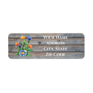 Wildflowers On Wooden Planks