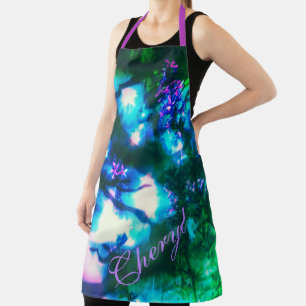 Wildflowers Oriental Goth Art Apron