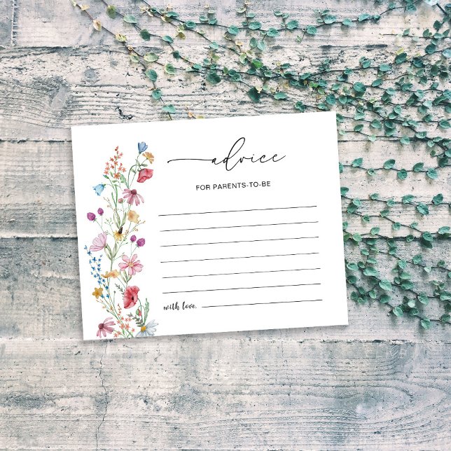 Wildflowers Parents-to-be Advice Card (Creator Uploaded)