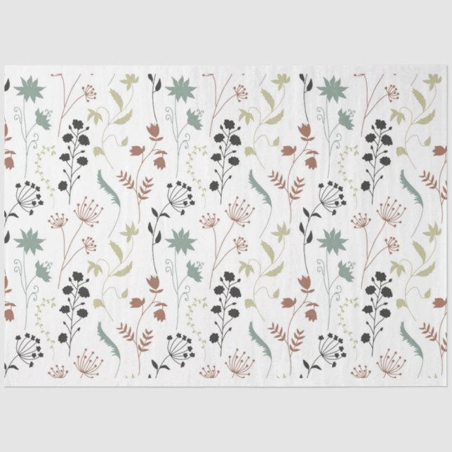 Wildflowers Pattern Tissue Paper (Front)