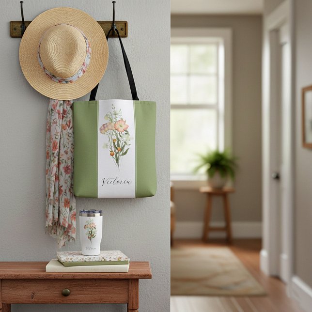 Wildflowers personalised Tote Bag (Creator Uploaded)