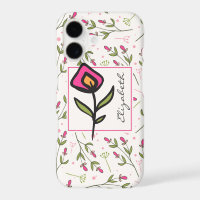 Wildflowers - Pink and Orange Petals Personalised