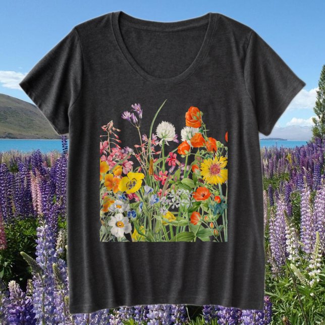 Wildflowers  plus size T-Shirt (Creator Uploaded)