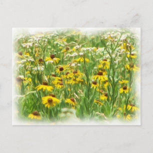 wildflowers postcard