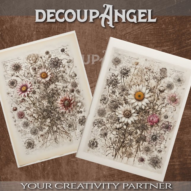 Wildflowers power mix - decoupage - tissue paper (Creator Uploaded)