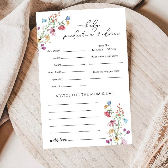 Wildflowers Prediction and Advice Game Card (Creator Uploaded)