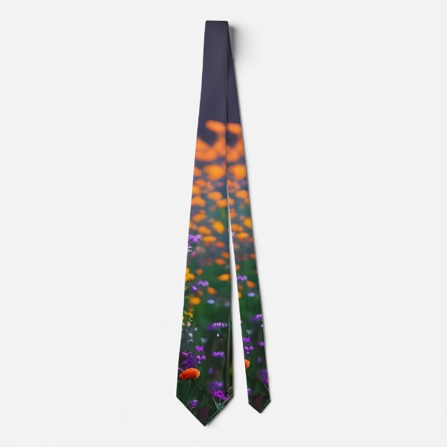 Wildflowers, purple, orange tie (Front)