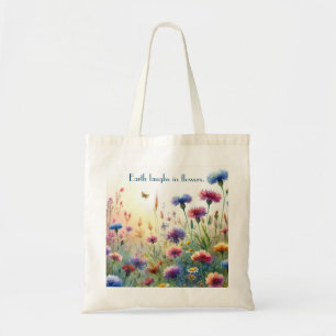 Wildflowers & Quote Tote Bag