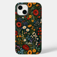 Wildflowers Red Orange Blue White Purple Van Gogh