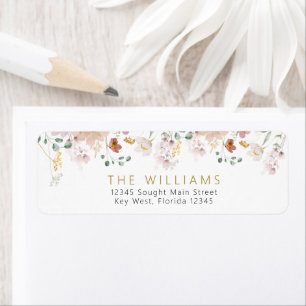 Wildflowers Return Address Labels