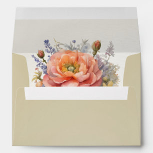 Wildflowers & Ribbon - Wheat Envelope