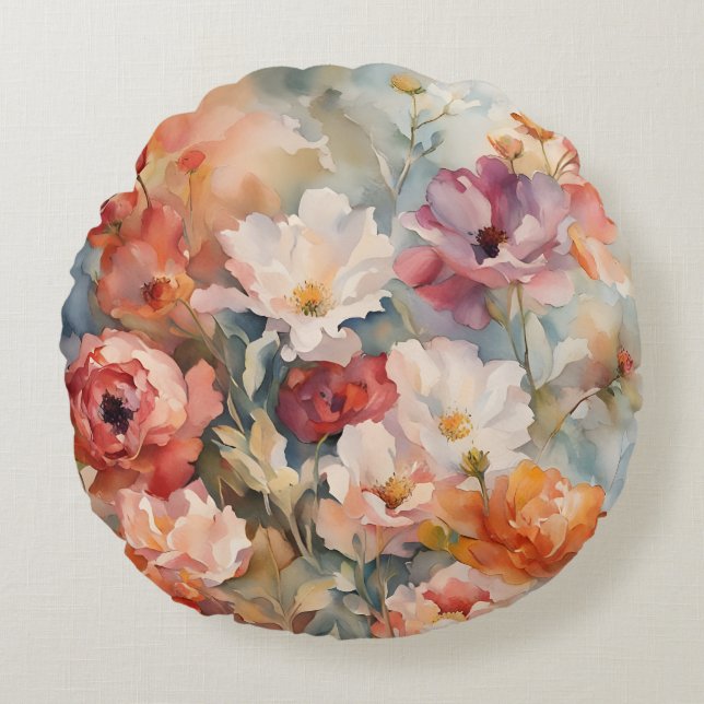 wildflowers round cushion (Front)