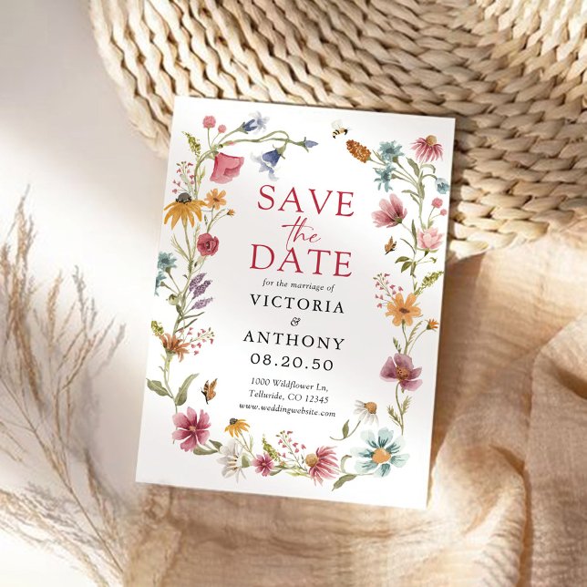 Wildflowers Save The Date Cards (Creator Uploaded)