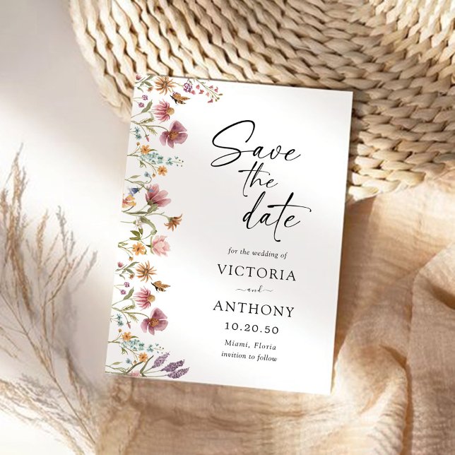 Wildflowers Save The Date Cards (Creator Uploaded)