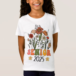 Wildflowers Senior 2025 Cl Of 2025 Senior Graduati T-Shirt