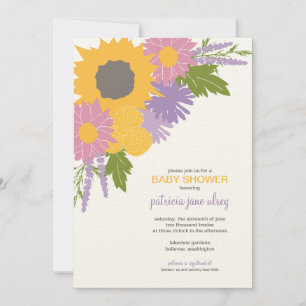 Wildflowers Shower Invitation