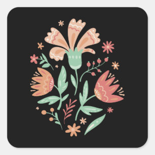 Wildflowers Square Sticker