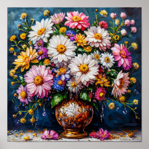 🌼 Wildflowers Still Life Elegant Botanical Floral Poster