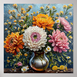 🌸 Wildflowers Still Life Rustic Meadow Floral Poster