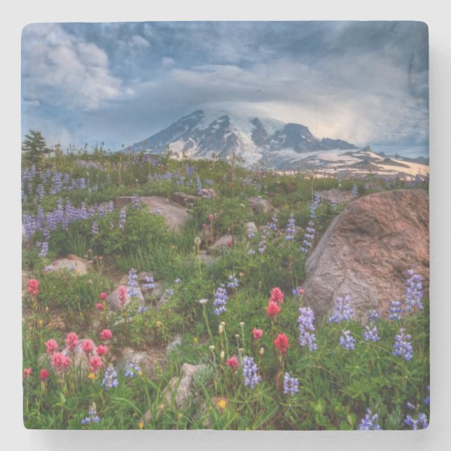 Wildflowers Stone Coaster (Front)