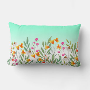 Wildflowers Sublimation  Lumbar Cushion