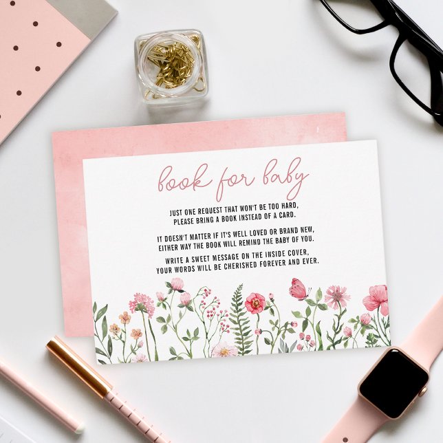 Wildflowers Sun flowers baby shower enclosure card (Creator Uploaded)