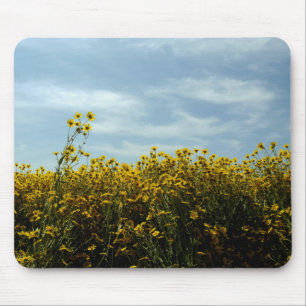 Wildflowers Sunflowers Mouse Pad