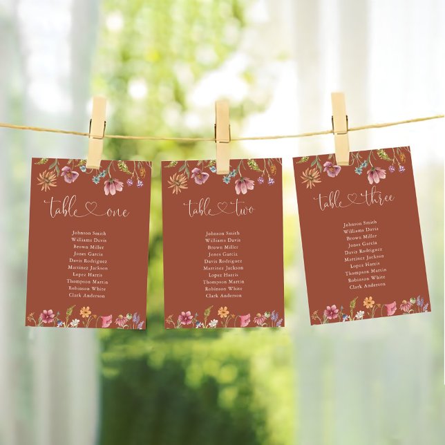 Wildflowers Table Number 3 Seating Chart (Creator Uploaded)