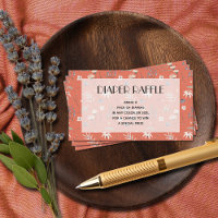 Wildflowers Terracotta Baby Shower Diaper Raffle