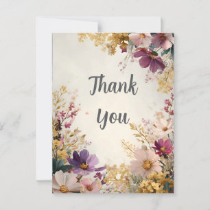 Wildflowers Thank You Card