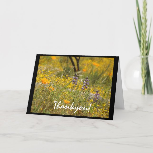 Wildflowers Thankyou! Card (Front)