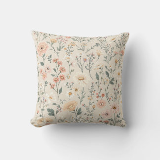 Wildflowers Throw Pillow