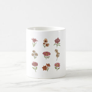 Wildflowers Vintage Flowers Botanical Coffee Mug