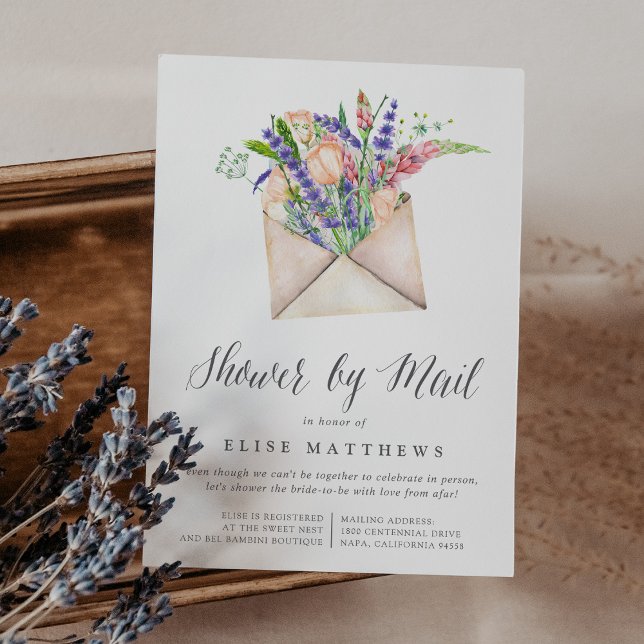 Wildflowers Virtual Baby or Bridal Shower By Mail Invitation (Creator Uploaded)