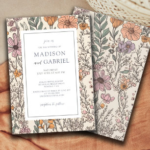 Wildflowers Wedding Invitation