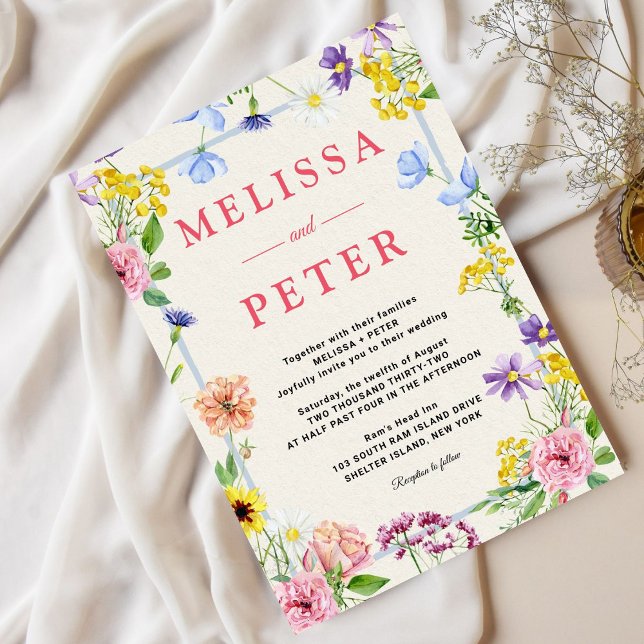 Wildflowers  Wedding Invitation (Creator Uploaded)