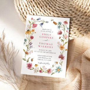 Wildflowers Wedding Invitation