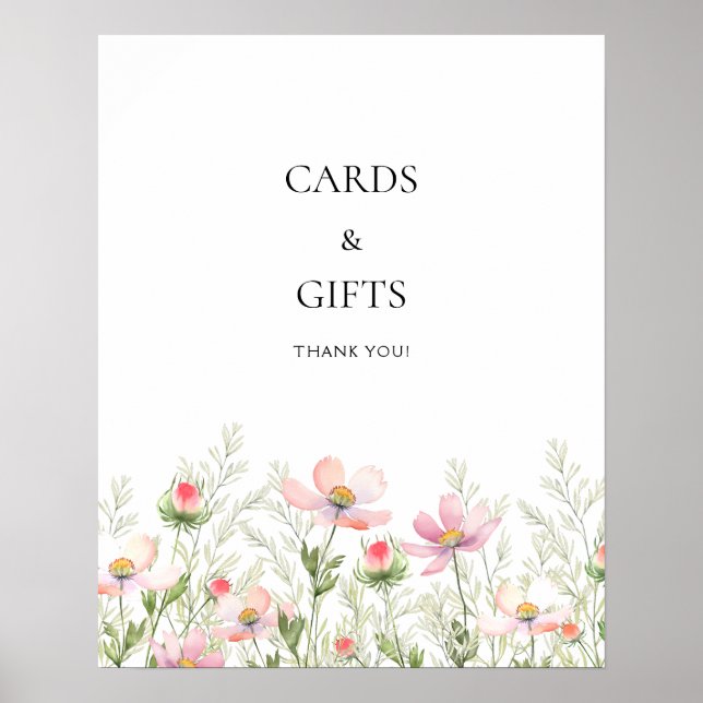 Wildflowers Wedding Poster (Front)