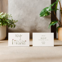 Wildflowers wedding rsvp